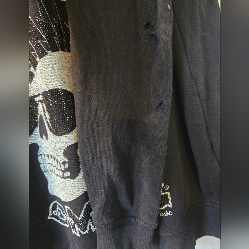 NWOT Lauren Moshi Crystal Anela CBGB sweatshirt - Picture 13 of 15